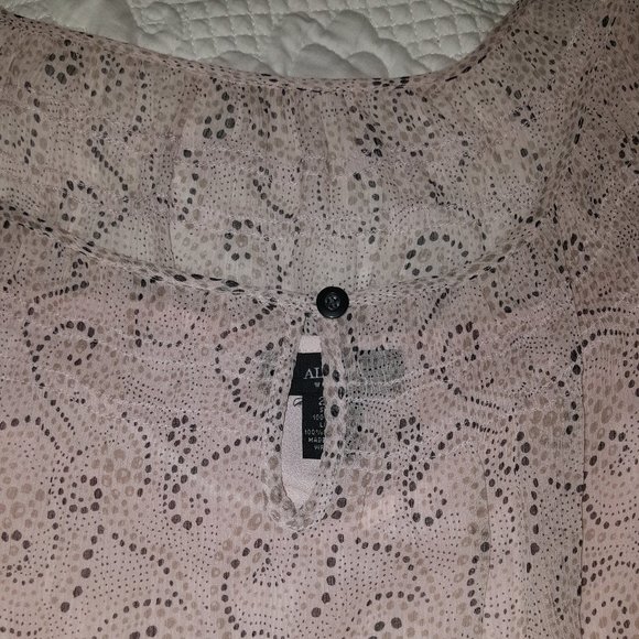 Alfani Woman sz 24 Soft Pink Peplum Blouse & Cami - Picture 4 of 8